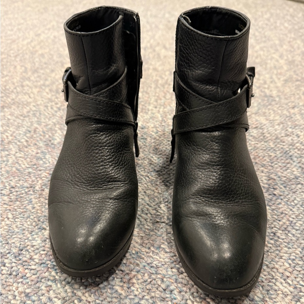Cole Haan Black Leather Ankle Boots